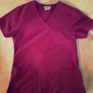 Maroon Scrub top